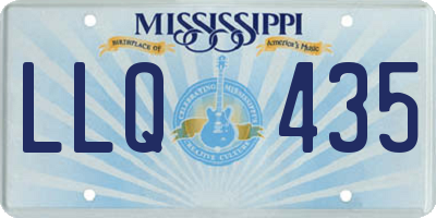 MS license plate LLQ435