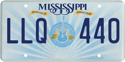 MS license plate LLQ440