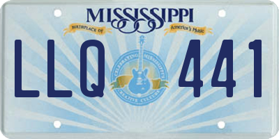 MS license plate LLQ441