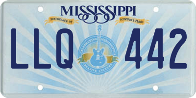 MS license plate LLQ442