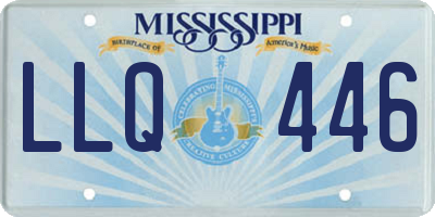 MS license plate LLQ446