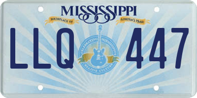 MS license plate LLQ447