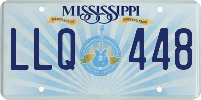 MS license plate LLQ448