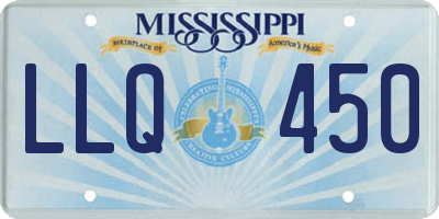 MS license plate LLQ450