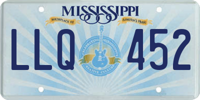 MS license plate LLQ452