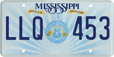 MS license plate LLQ453
