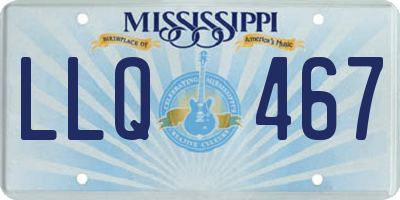 MS license plate LLQ467