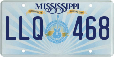 MS license plate LLQ468