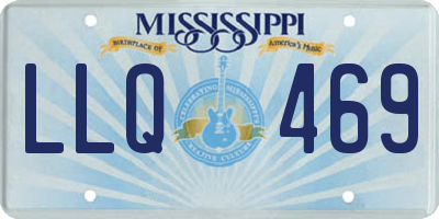 MS license plate LLQ469