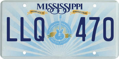 MS license plate LLQ470