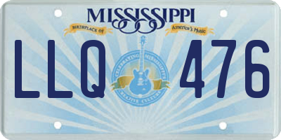 MS license plate LLQ476