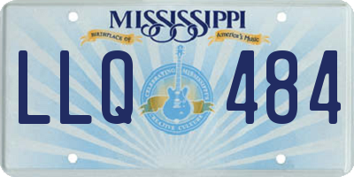 MS license plate LLQ484