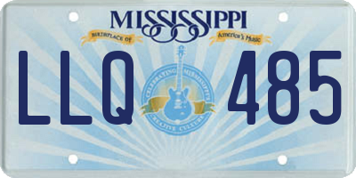 MS license plate LLQ485