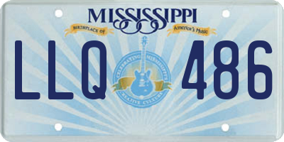 MS license plate LLQ486