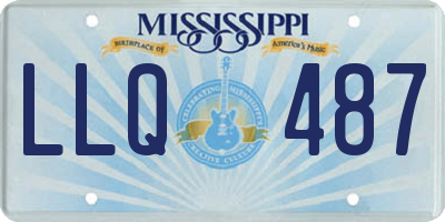 MS license plate LLQ487