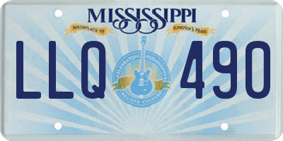 MS license plate LLQ490