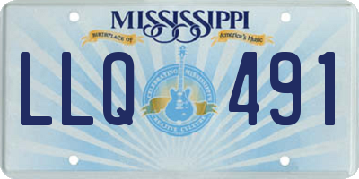 MS license plate LLQ491