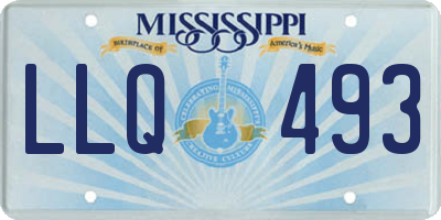 MS license plate LLQ493