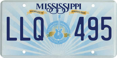 MS license plate LLQ495