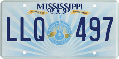 MS license plate LLQ497