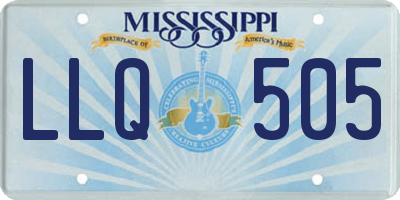 MS license plate LLQ505