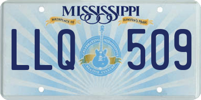 MS license plate LLQ509