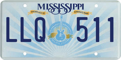 MS license plate LLQ511