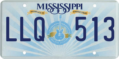 MS license plate LLQ513