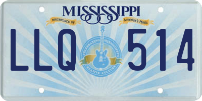 MS license plate LLQ514