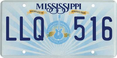 MS license plate LLQ516