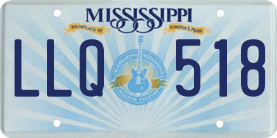 MS license plate LLQ518