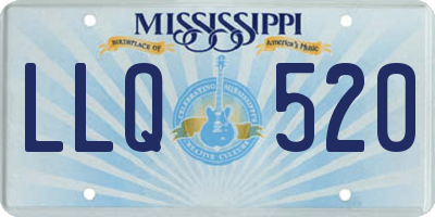 MS license plate LLQ520
