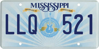 MS license plate LLQ521
