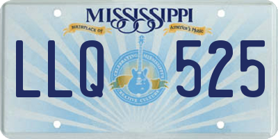 MS license plate LLQ525