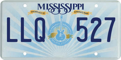 MS license plate LLQ527