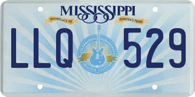 MS license plate LLQ529