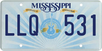 MS license plate LLQ531