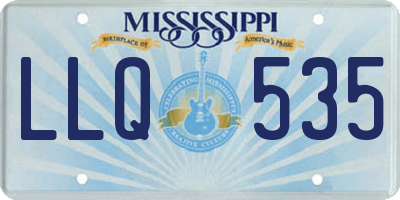MS license plate LLQ535
