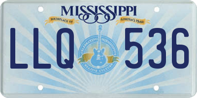MS license plate LLQ536