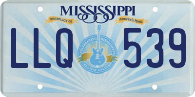 MS license plate LLQ539