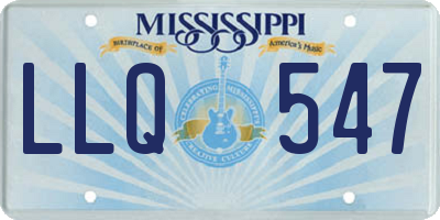 MS license plate LLQ547