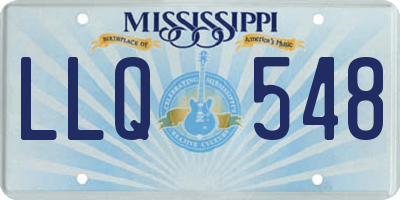 MS license plate LLQ548