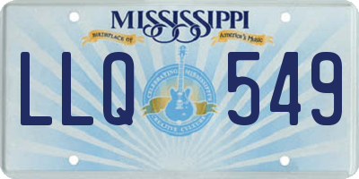 MS license plate LLQ549