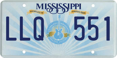 MS license plate LLQ551