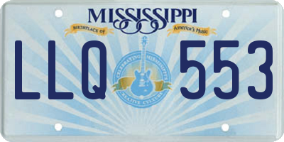 MS license plate LLQ553