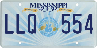 MS license plate LLQ554