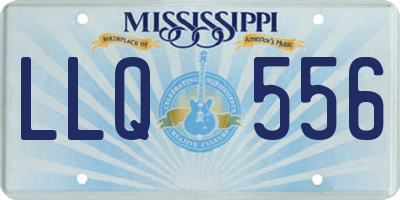 MS license plate LLQ556