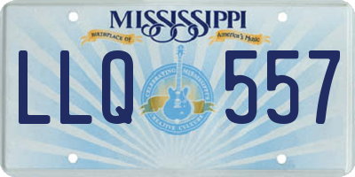 MS license plate LLQ557