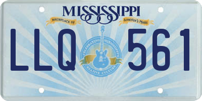 MS license plate LLQ561