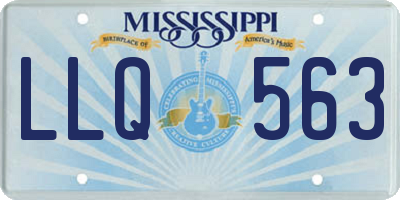 MS license plate LLQ563
